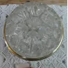 Zeer grote Franse glazen rozensteker / rozenbowl
