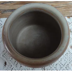 Frans brocante bruine gres pot