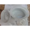 Klein Frans tafelafvalbakje, Poubelle de Table, roze bloesem