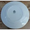 Groot Frans brocante bord, groen motief, Moulin des Loups, 28,5 cm