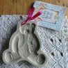 Keramieke koekjes mal, beer, Brown Bag Cookie Art 1984