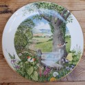 Wandbord, Vlaanse Gaai & Groene specht , Royal Worcester Porcelain