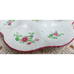 Antieke Franse oesterschaaltje / bord, E. Bourgedis, Old Strasbourg