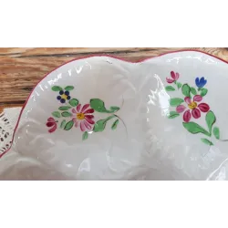 Antieke Franse oesterschaaltje / bord, E. Bourgedis, Old Strasbourg