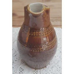 Klein Frans gres kannetje met kraalrandjes, 0,25 Ltr