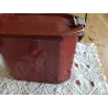 Frans brocante bruine emaille lunchbox