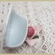 Frans wit porseleinen zeepbakje met gele roos, Porcelaine de Paris