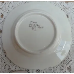 Frans Moustiers ( wand) bordje met blauw motief