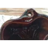 Vintage bruine vis puddingvorm uit West Germany 960- 30