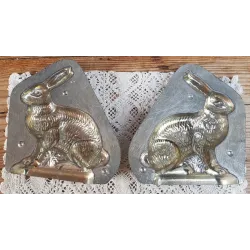 Franse brocante chocoladevorm haas