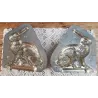 Franse brocante chocoladevorm haas