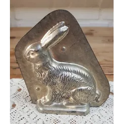 Franse brocante chocoladevorm haas