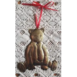 Vintage Department 56, Dept 56, koperen beren kersthanger