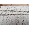 Oude kerstslinger, 0,6 cm zilverkleurige glazen balletjes, 0,75 mtr