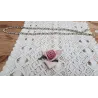 Oude kerstslinger, 0,6 cm zilverkleurige glazen balletjes, 0,75 mtr