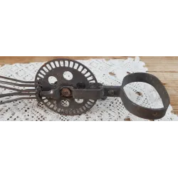 Oude Franse brocante verweerde slagroom klopper