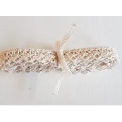Pakketje brocante kant, creme , 1,2 cm x 225 cm