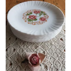 Arcopal dinerbord met roze rozen