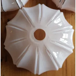 Set van 3 roze glazen lampenkapjes voor hanglampjes