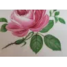 Wit porseleinen cakeschaal met bloemen en roze roosjes, Hutschenreuther