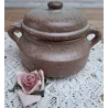 Franse handgemaakte gres confiture pot