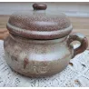 Franse handgemaakte gres confiture pot