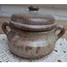 Franse handgemaakte gres confiture pot