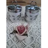 Engelse EGG CODDLER Royal Worchester , met roze roosjes