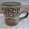 Vintage Tremar pottery CIDER mok, U.K.