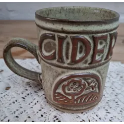 Vintage Tremar pottery CIDER mok, U.K.