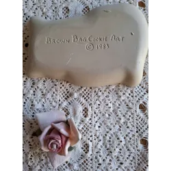 Keramieke koekjes mal, kat, Brown Bag Cookie Art 1983