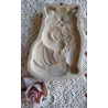 Keramieke koekjes mal, kat, Brown Bag Cookie Art 1983