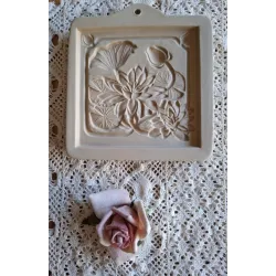 Keramieke koekjes mal, waterlelie, Brown Bag Paper Art 1995