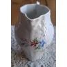 Handbeschilderd Frans brocante melkkannetje met bloemetjes