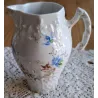 Handbeschilderd Frans brocante melkkannetje met bloemetjes