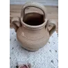 Franse brocante gres tuitkan met 4 parelrandjes