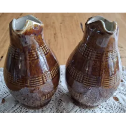 Klein Frans gres snavelkannetje met kraalrandjes, 0,33 Ltr