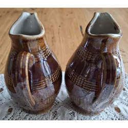 Klein Frans gres snavelkannetje met kraalrandjes, 0,33 Ltr