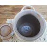 Franse gres zuurpot / augurken pot met bloemen,Cornichons