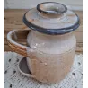 Franse gres zuurpot / augurken pot met bloemen,Cornichons