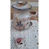 Franse gres zuurpot / augurken pot met bloemen,Cornichons