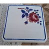 Franse brocante onderzetter met roos, K&G Luneville Chantal