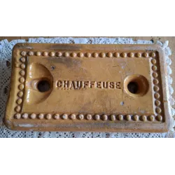 Oude Franse vuurvaste keramieke beddenwarmer, Chauffeuse