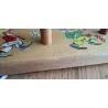 Vintage houten kinder kapstokje met kabouters