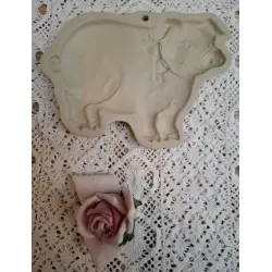 Keramieke koekjes mal, varken, Brown Bag Cookie Art