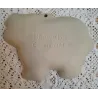 Keramieke koekjes mal, varken, Brown Bag Cookie Art