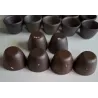 21 Kleine donkerbruine Franse gres slakken/ escargot potjes