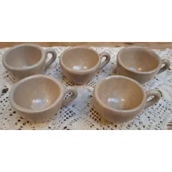 5 Franse mini gres kopjes