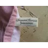 Vintage roze Frans tafelkleed + 12 servetten