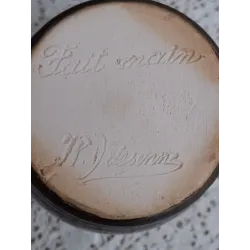 Klein vintage bruin Armogres kannetje, J.P. Delesenne